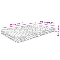 Matras traagschuim 200x140x17 cm Zacht 7