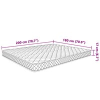 Matras 200x160x17 cm Zacht traagschuim 7