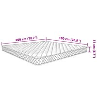 Matras 200x180x17 cm Zacht traagschuim 7