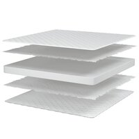 Traagschuimmatras 100x200x17 cm Zacht wit 7