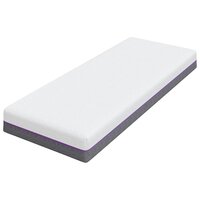 Matras Wit en Grijs 80 x 200 cm Jacquard stof 4