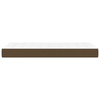 Pocketveringmatras medium 90x190x20 cm stof donkerbruin 4