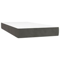 Pocketveringmatras medium 90x190x20 cm fluweel donkergrijs 2