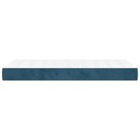 Pocketveringmatras medium 90x190x20 cm fluweel donkerblauw 4