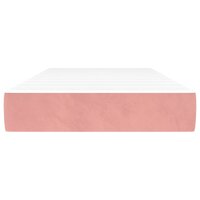 Pocketveringmatras medium 90x190x20 cm fluweel roze 3
