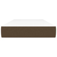 Pocketveringmatras medium 90x200x20 cm stof donkerbruin 3
