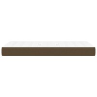 Pocketveringmatras medium 90x200x20 cm stof donkerbruin 4