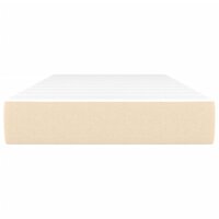 Pocketveringmatras medium 90x200x20 cm stof cr&egrave;mekleurig 3