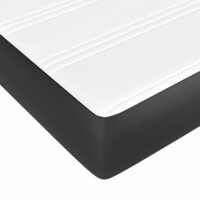 Pocketveringmatras medium 90x200x20 cm kunstleer zwart 5