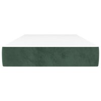 Pocketveringmatras medium 90x200x20 cm fluweel donkergroen 3