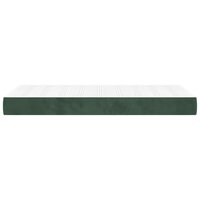 Pocketveringmatras medium 90x200x20 cm fluweel donkergroen 4