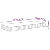 Pocketveringmatras middelhard 80x200 cm 9