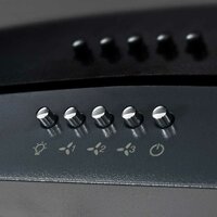 Wandafzuigkap 756 m&sup3;/u 60 cm roestvrij staal zwart 7
