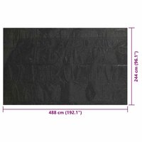 Zwembadhoes 488x244 cm PE zwart 6