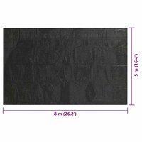 Zwembadhoes rechthoekig 800x500 cm PE zwart 6