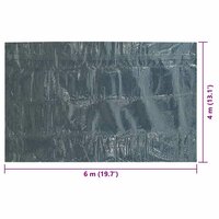 Zwembadfolie solar drijvend 600x400 cm PE zwart en blauw 6