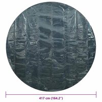 Zwembadfolie solar drijvend 417 cm PE zwart en blauw 6