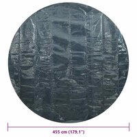 Zwembadfolie solar drijvend 455 cm PE zwart en blauw 6