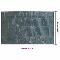 Zwembadfolie solar drijvend 300x200 cm PE zwart en blauw 6