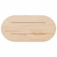 Tafelblad 60x30x2,5 cm massief grenenhout ovaal 4