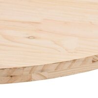 Tafelblad 60x30x2,5 cm massief grenenhout ovaal 6