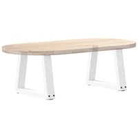 Salontafelpoten 2 st V-vormig 30x(30-31,3) cm staal wit 8