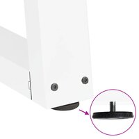 Salontafelpoten 2 st V-vormig 30x(30-31,3) cm staal wit 9