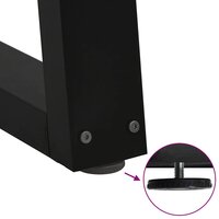 Salontafelpoten 2 st V-vormig 28x(42-43,3) cm staal zwart 9