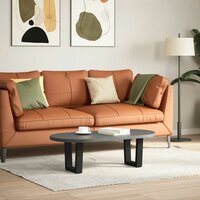 Salontafelpoten 2 st V-vormig 30x(30-31,3) cm staal zwart 2