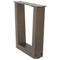 Salontafelpoten 2 st V-vormig 40x(30-31,3) cm staal naturel 4