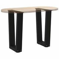 Salontafelpoten 2 st V-vormig 28x(42-43,3) cm staal zwart 8