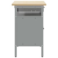 Werkbank met lade met plank Zwart en Grijs 100 x 55 x 85 cm 7