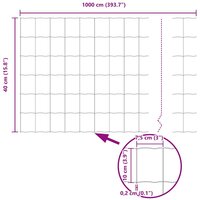 Euro Hek Groen 0,4 x 10 m PVC-gecoat ijzer 9