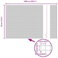 Gelaste draadhek Groen 0.4 x 10 m 9