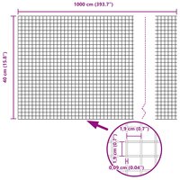 Gelaste draadhek Groen 0.4 x 10 m 9