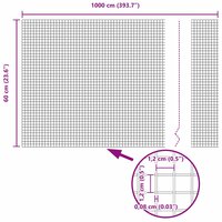 Gelaste draadhek Groen 0.6 x 10 m 9