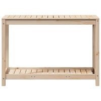 Oppottafel met schap 108x50x75 cm massief grenenhout 5