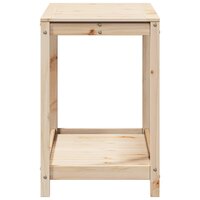 Oppottafel met schap 108x50x75 cm massief grenenhout 6