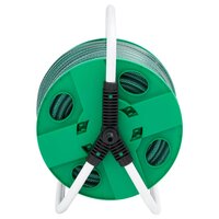 Slanghaspel met 30 m slang vrijstaand PVC groen 3