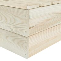 Hoekbank sectioneel pallet ge&iuml;mpregneerd vurenhout 6