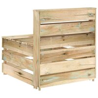 Tuinmiddenbank pallet ge&iuml;mpregneerd grenenhout 5