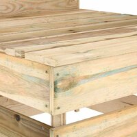 Tuinmiddenbank pallet ge&iuml;mpregneerd grenenhout 6