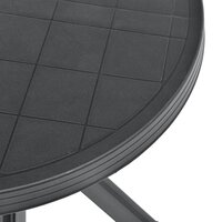 Bistrotafel &Oslash;70 cm kunststof antraciet 4