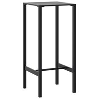 Bartafel 50x50x110 cm gepoedercoat staal zwart 2