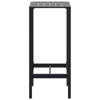 Bartafel 50x50x110 cm gepoedercoat staal zwart 5