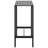 Bartafel 100x50x110 cm gepoedercoat staal zwart 5