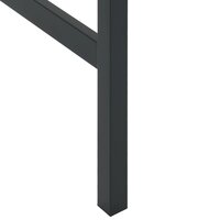 Bartafel 100x50x110 cm gepoedercoat staal zwart 6