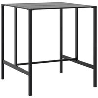 Bartafel 100x100x110 cm gepoedercoat staal zwart 2