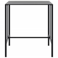 Bartafel 100x100x110 cm gepoedercoat staal zwart 4