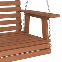Tuinschommelbank met metalen kettingen massief vurenhout bruin 7